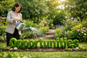 Spring growth opportunities, watering growth